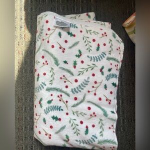 Holiday Cheer Blanket with Red and Green Accents